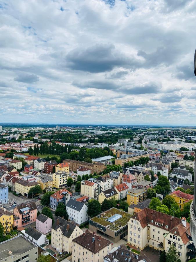 Hotelturm Augsburg Appartment 29 Stock 外观 照片