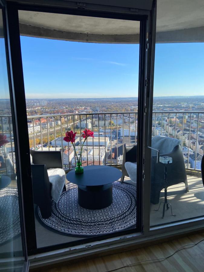 Hotelturm Augsburg Appartment 29 Stock 外观 照片